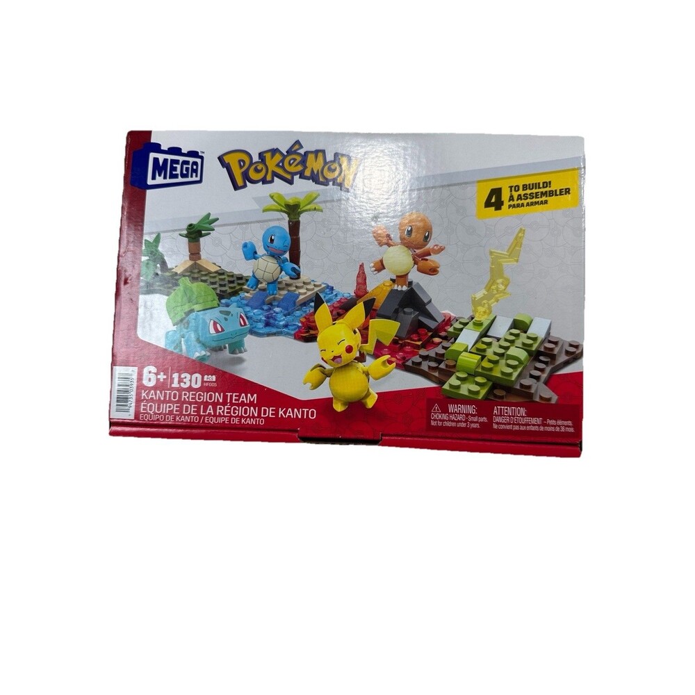 Mega Construx Pokemon Kanto Region Team 130 Pieces NEW